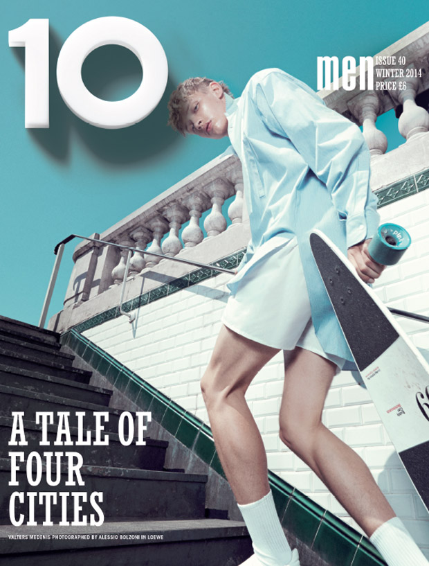 Valters Medenis Covers 10 Men Winter 2014 Issue in Loewe