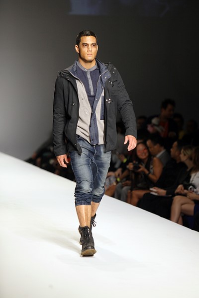 Adam hits the runway.