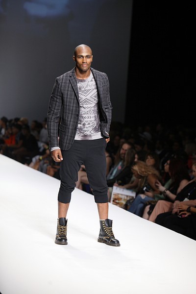 Keith walks the runway.