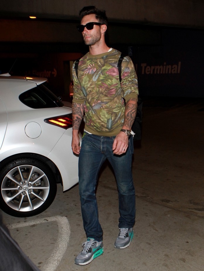 Adam Levine Tropical Sweatshirt