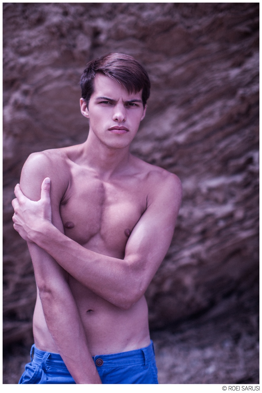 Adi Baruch Poses for Beach Shoot by Roei Sarusi