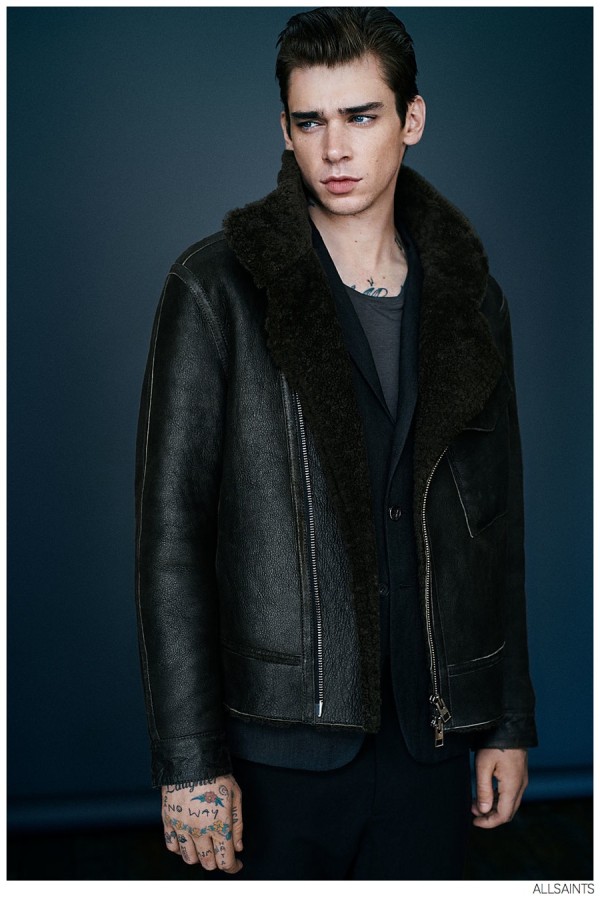 Cole Mohr Models Fall 2014 AllSaints Fashions – The Fashionisto