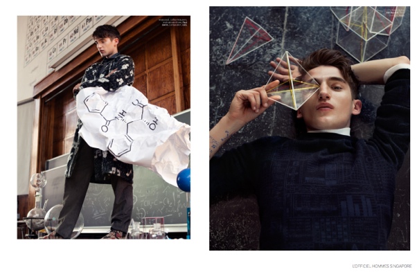 Anatol Modzelewski Experiments with Prints + Colors for L’Officiel Hommes Singapore