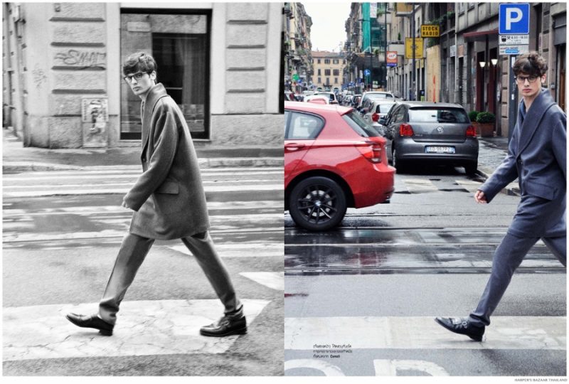 Model Andrea Silenzi takes Milan by storm in a fashion spread for Harper's Bazaar Men Thailand, lensed by photographer Nichakul Kitayanubhongse. » Fashion Capitals of the World: Milan to New York Model Andrea Silenzi takes Milan by storm in a fashion spread for Harper's Bazaar Men Thailand, lensed by photographer Nichakul Kitayanubhongse.