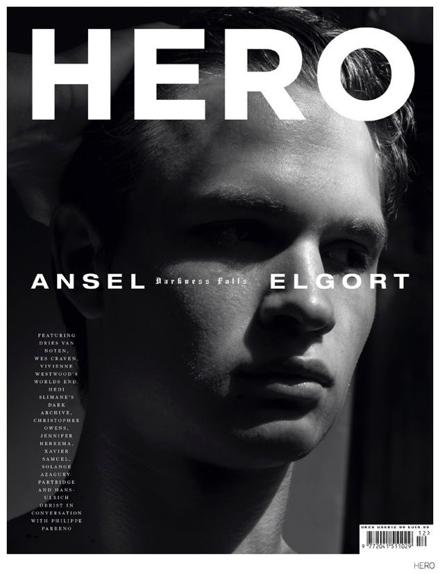 Ansel Elgort by Hedi Slimane for Hero #12 Cover