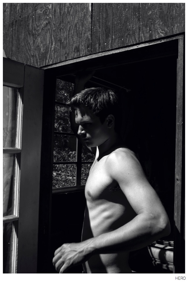 Ansel Elgort Shirtless Hero Photo Shoot