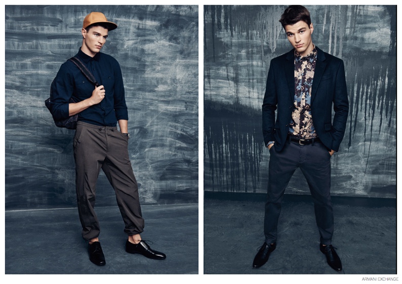 Armani Exchange Embraces Dark Styles for October 2014 Lookbook