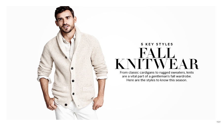 Arthur Kulkov Models Fall Knitwear for H&M