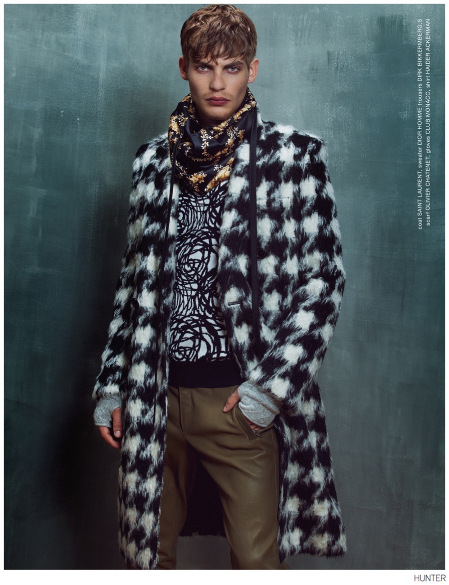Baptiste Radufe is Moody for Fall Fashion Editorial from Hunter Magazine