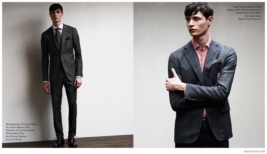 Andrew Westermann Models ISAIA Fall/Winter 2014 for Barneys New York ...