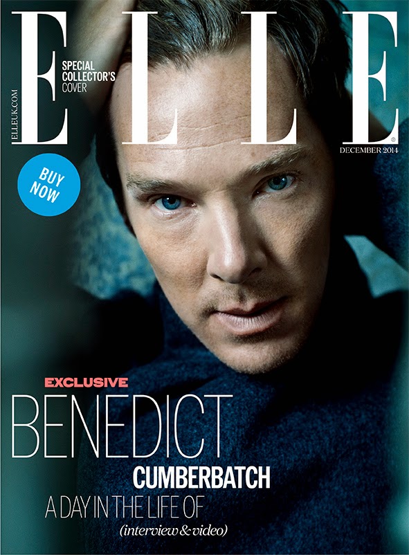 Benedict Cumberbatch Covers Elle UK December 2014 Issue