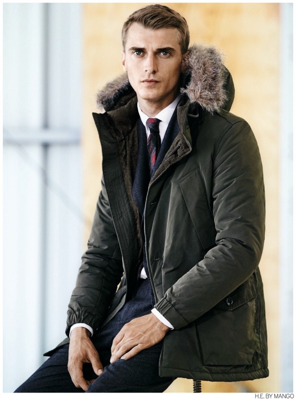 Clément Chabernaud Models Casual Winter 2014 Styles for H.E. by Mango