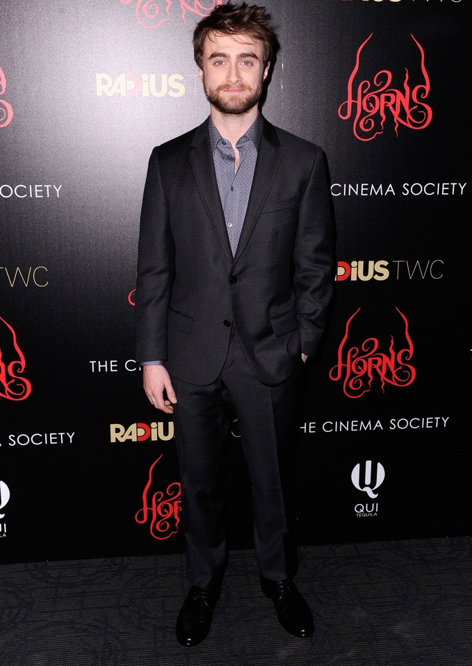 Donning a look from Italian fashion house Dolce & Gabbana, for Daniel Radcliffe, it was all about the micro polka dot for the October 27th New York premiere of 'Horns'.