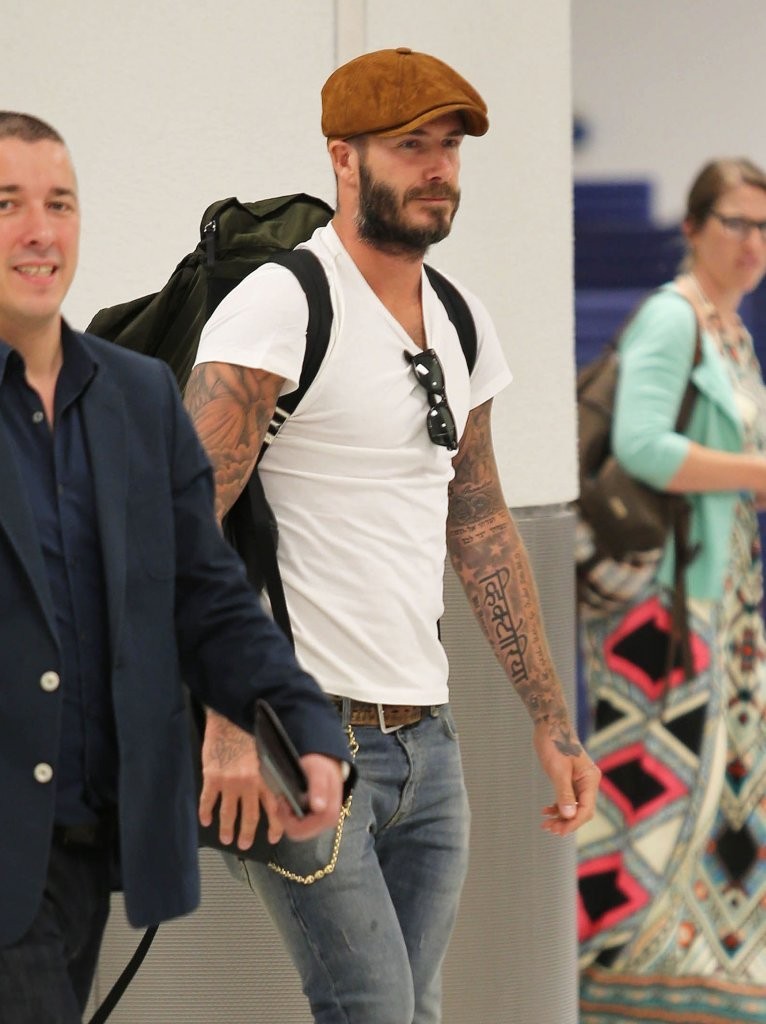 David Beckham Hat Denim Jeans