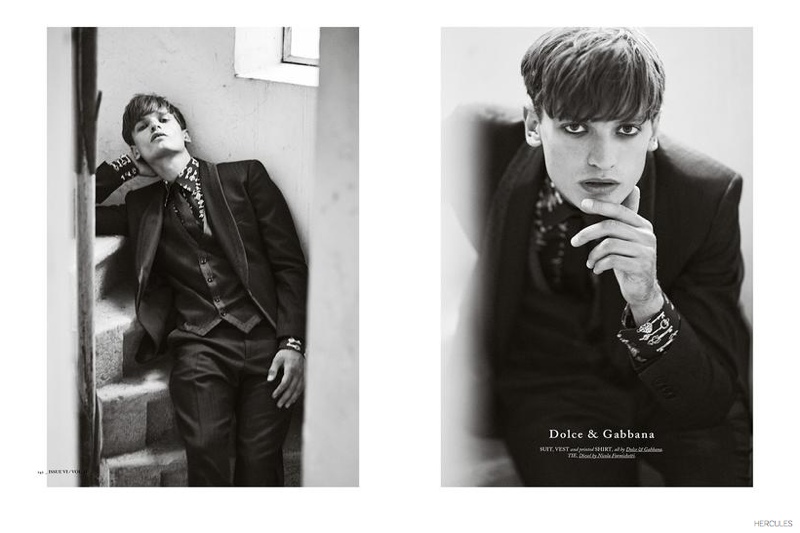 Eddie Klint Stars in Fall 2014 Collections Shoot for Hercules