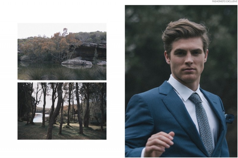 Sam Wines IMG Models Sydney wearing Zegna