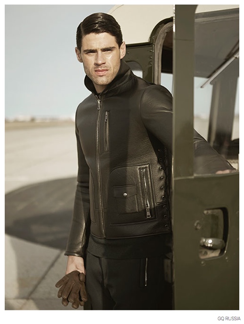 Chad White & Florian Van Bael Model Military Inspired Fall Fashions for GQ Russia