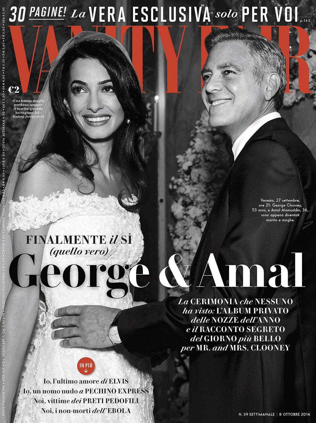 George Clooney Wedding Photo Makes Vanity Fair Italia Cover