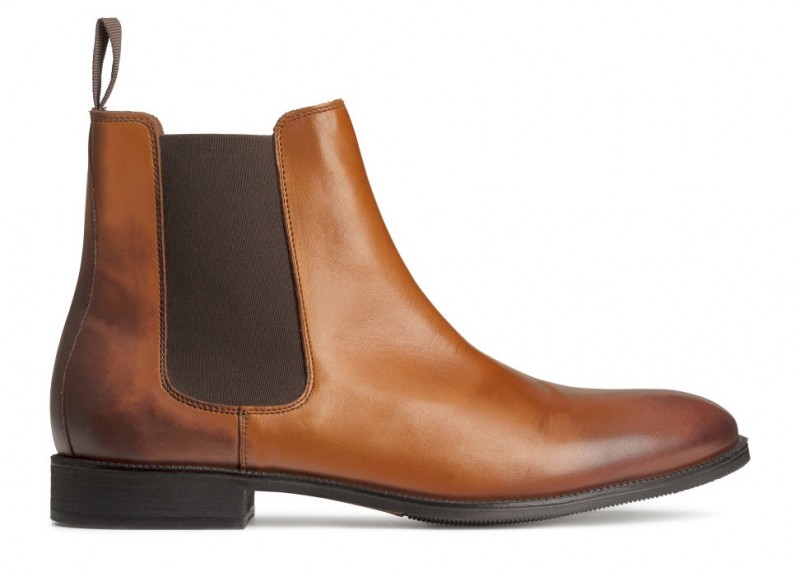 Leather Chelsea Boots $99 from H&M.