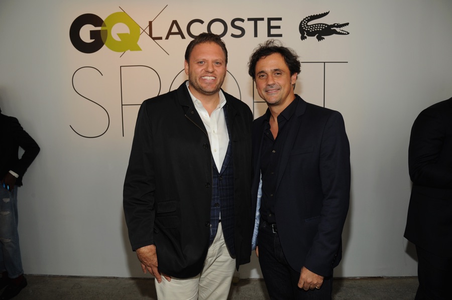 GQ publisher Howard Mittman and Lacoste North America CEO and president Francis Pierrel