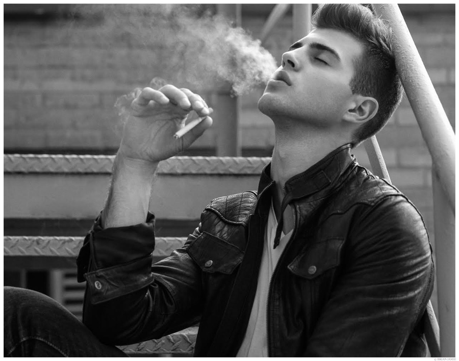 Humbert Clotet Sports Denim & Leather for Photos by Brian Jamie – The ...