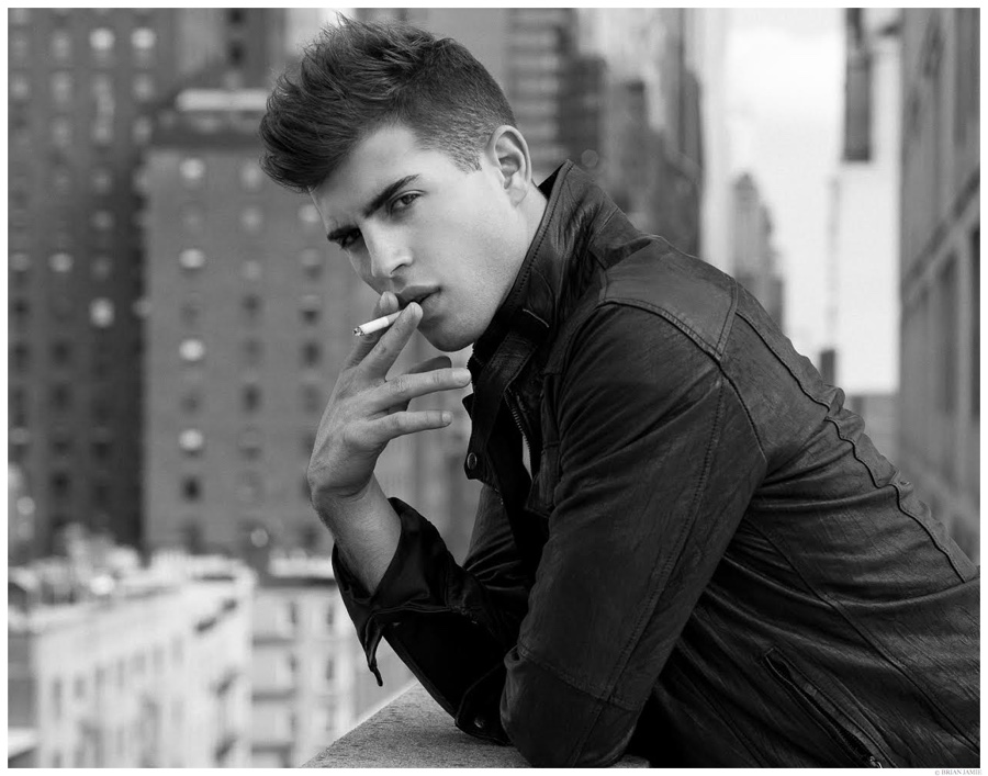 Humbert Clotet Sports Denim & Leather for Photos by Brian Jamie – The ...