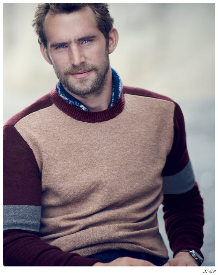 Will Chalker Dons Fall Fashions for J.Crew October Style Guide