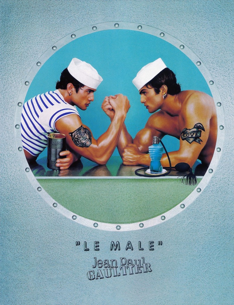 David Fumero stars in 1998's iconic 'Le Male' fragrance campaign.