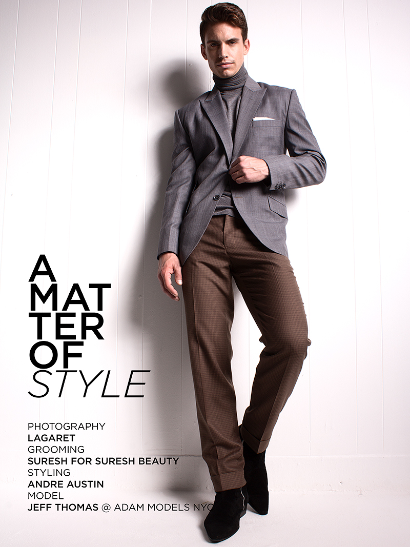 Jeff Thomas Jeff wears suit Nauman Piyarji, sweater Zara and boots Topman.
