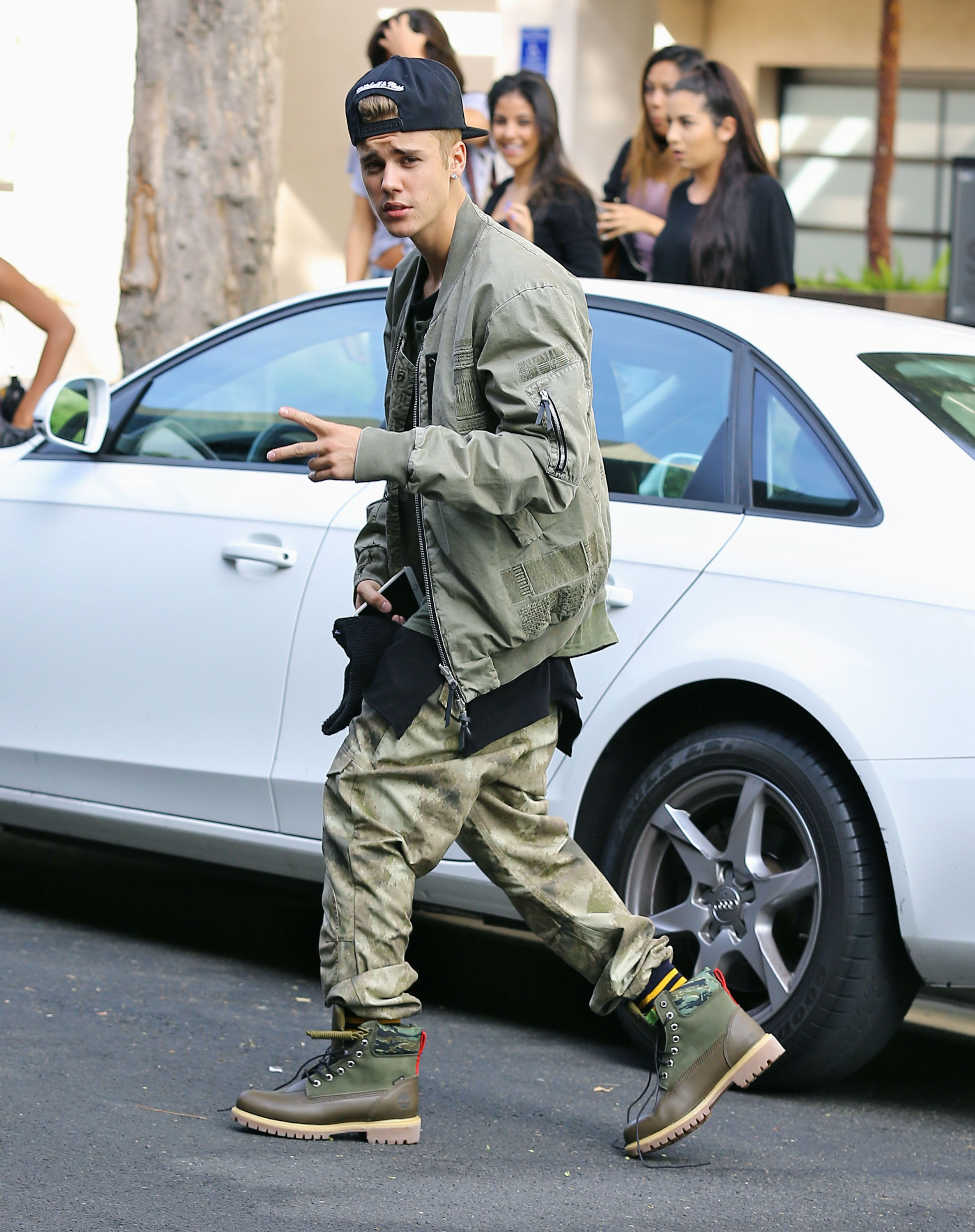 Justin Bieber Camouflage Army Green