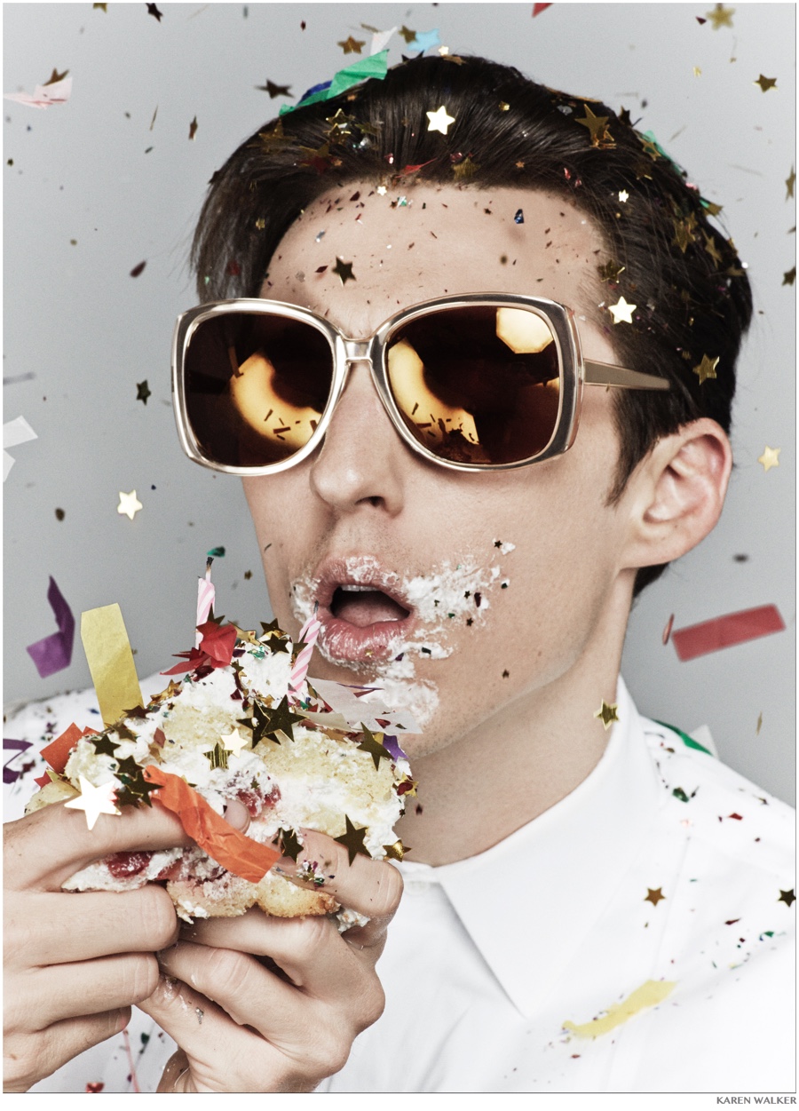 Thomas Gibbons Eats Cake for Karen Walker Spring/Summer 2015 Campaign