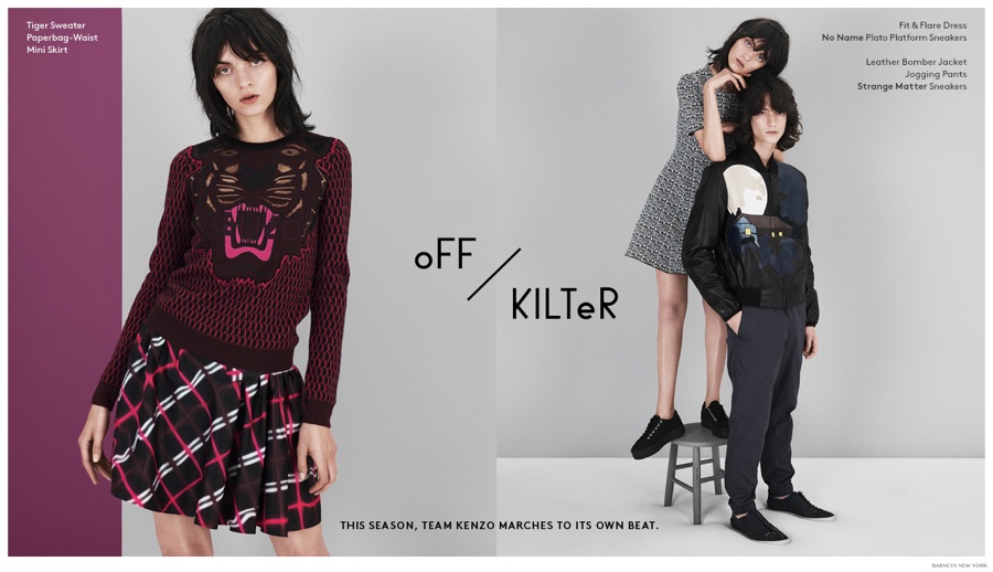 Team Kenzo: Gabriel Marquez Models Kenzo Fall 2014 for Barneys