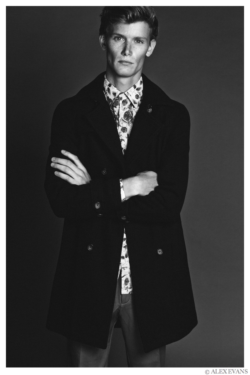 Malcolm De Ruiter Poses for New Images by Alex Evans – The Fashionisto