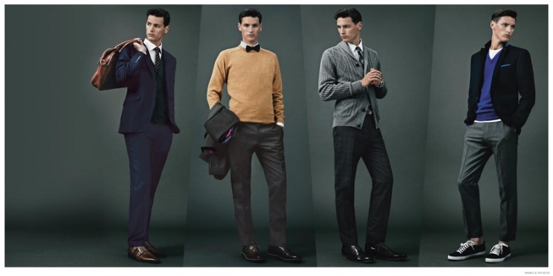 Marks and Spencer Suits Fall Winter 2014 Mathias Bergh 001