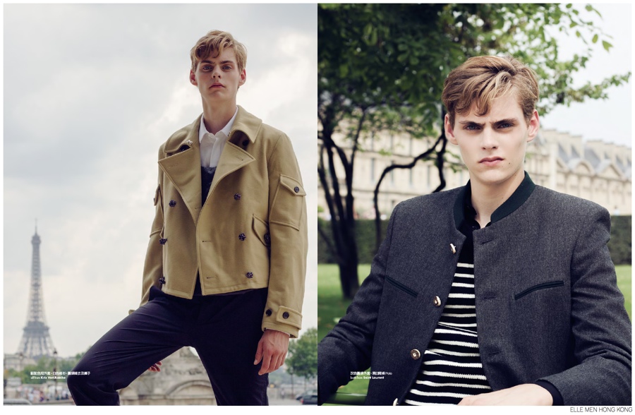 Mats Van Snippenberg is a ‘Paris Wanderer’ for Elle Men Hong Kong