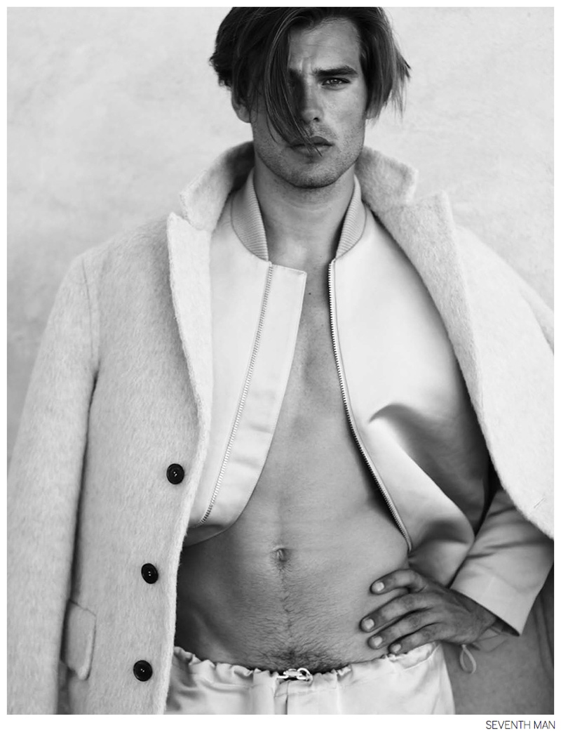 Matt Trethe is Casual in Acne Studios Fall 2014 Fashions for Seventh Man