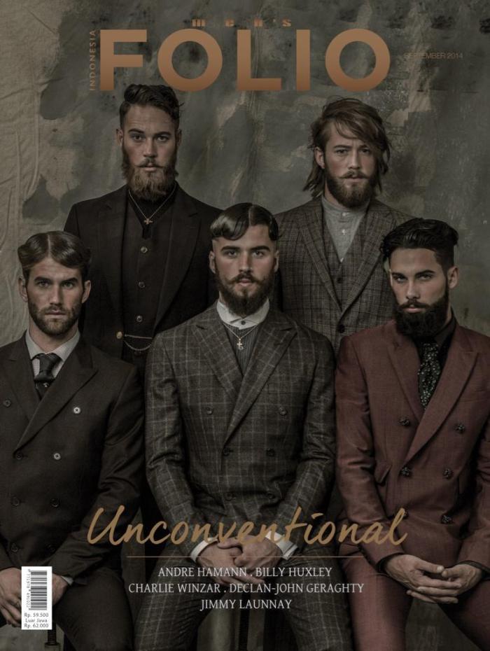 André Hamann, Billy Huxley + More are 'Unconventional' for Men's Folio Indonesia Cover Shoot