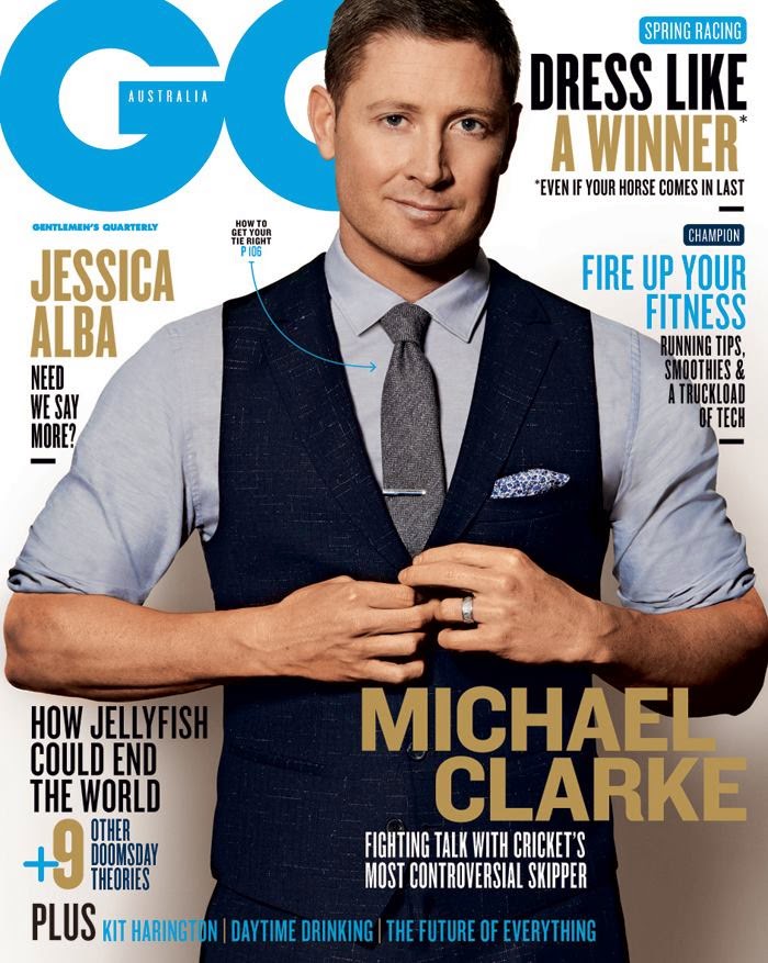 Michael Clarke Covers GQ Australia November 2014 Issue – The Fashionisto
