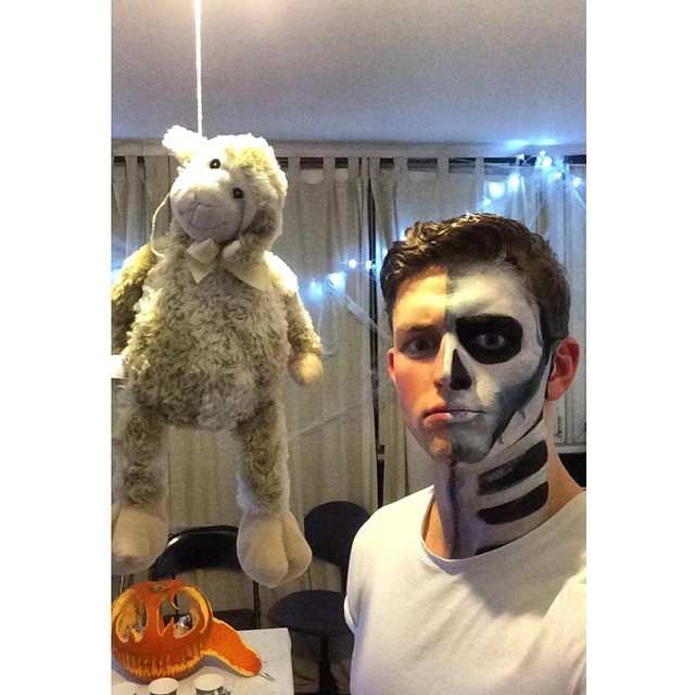 Michael Morgan is most definitely in the Halloween spirit.