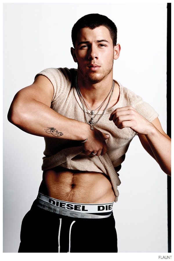 Nick Jonas Flaunt Diesel Underwear