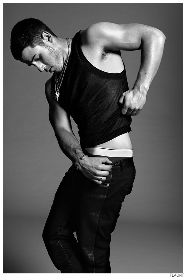 Nick Jonas Poses in Calvin Klein Underwear for Flaunt Photo Shoot