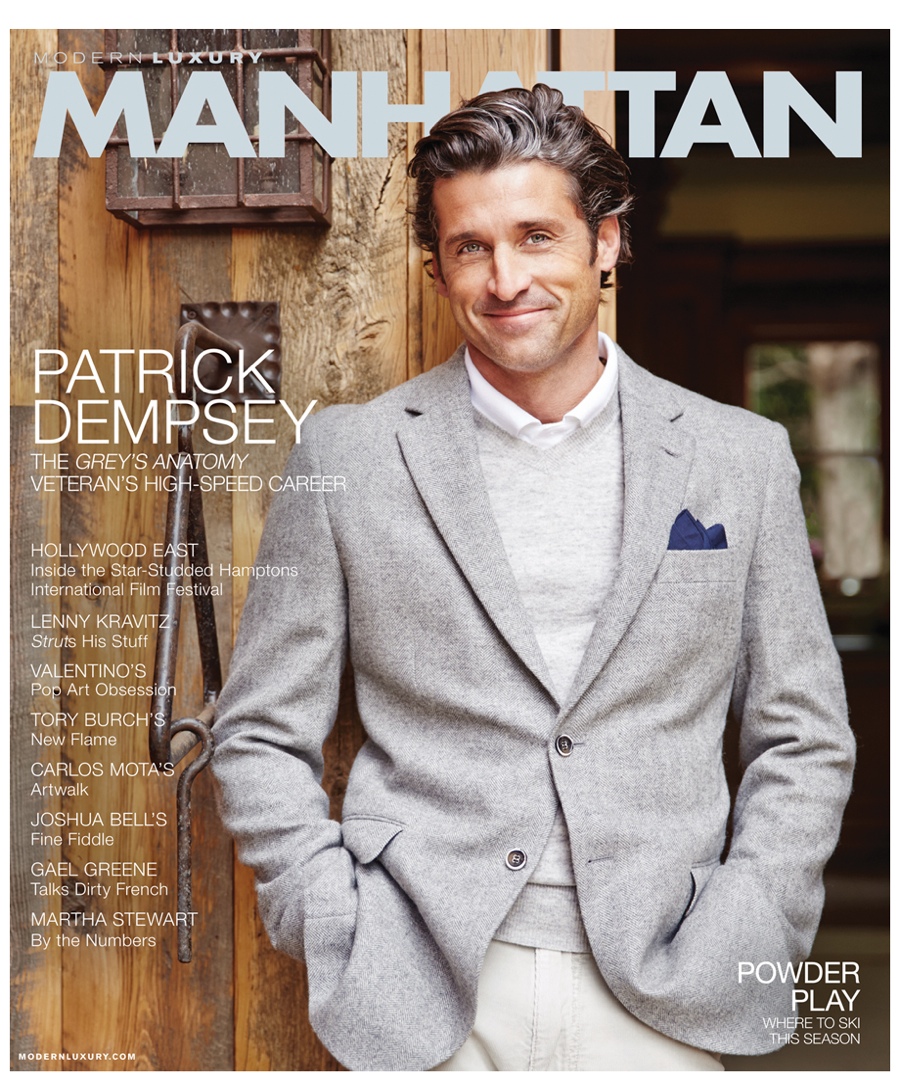 Patrick Dempsey Covers Manhattan Magazine October 2014 Issue