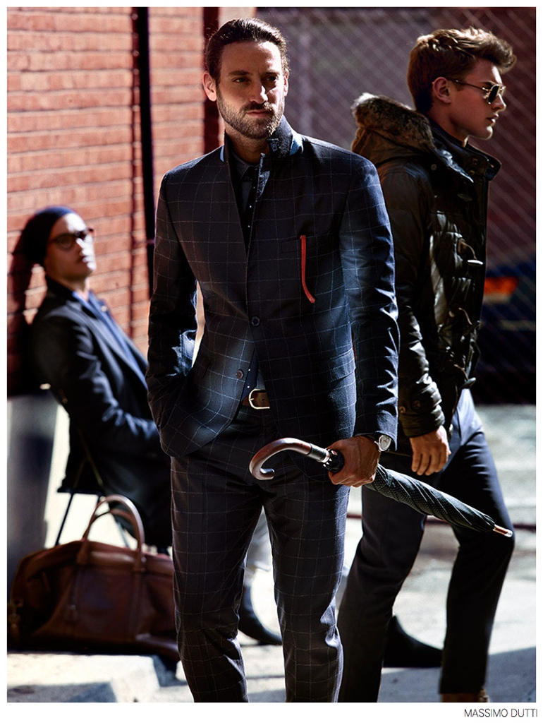 Bo, Matthew & Cameron are 'Sharp Suit Men' for Massimo Dutti