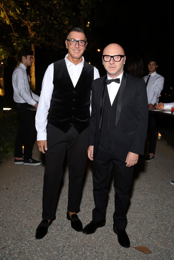 Designers Stefano Gabbana and Domenico Dolce at a GQ celebration in 2013.