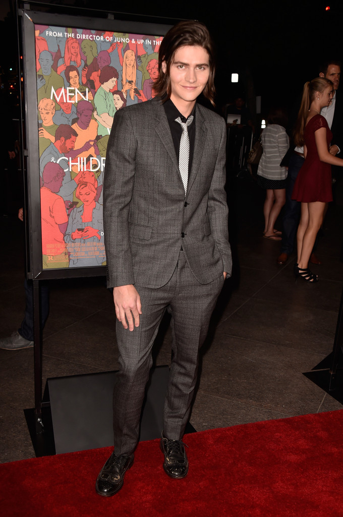 William Peltz is Dapper Vision in Slim-Cut Windowpane Suit for ‘Men, Women & Children’ Premiere