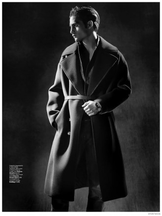 Aleksandar Rusic Models Winter Coats for Sportweek – The Fashionisto