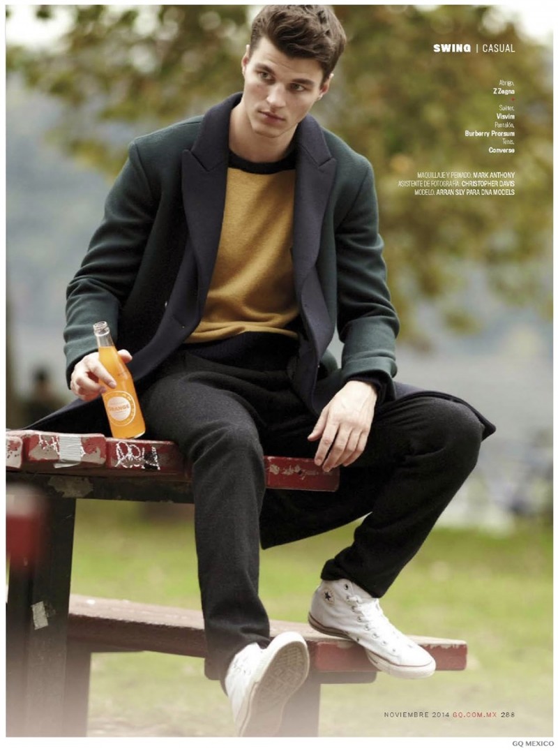 Arran Sly Models Louis Vuitton Burberry Prorsum More for GQ