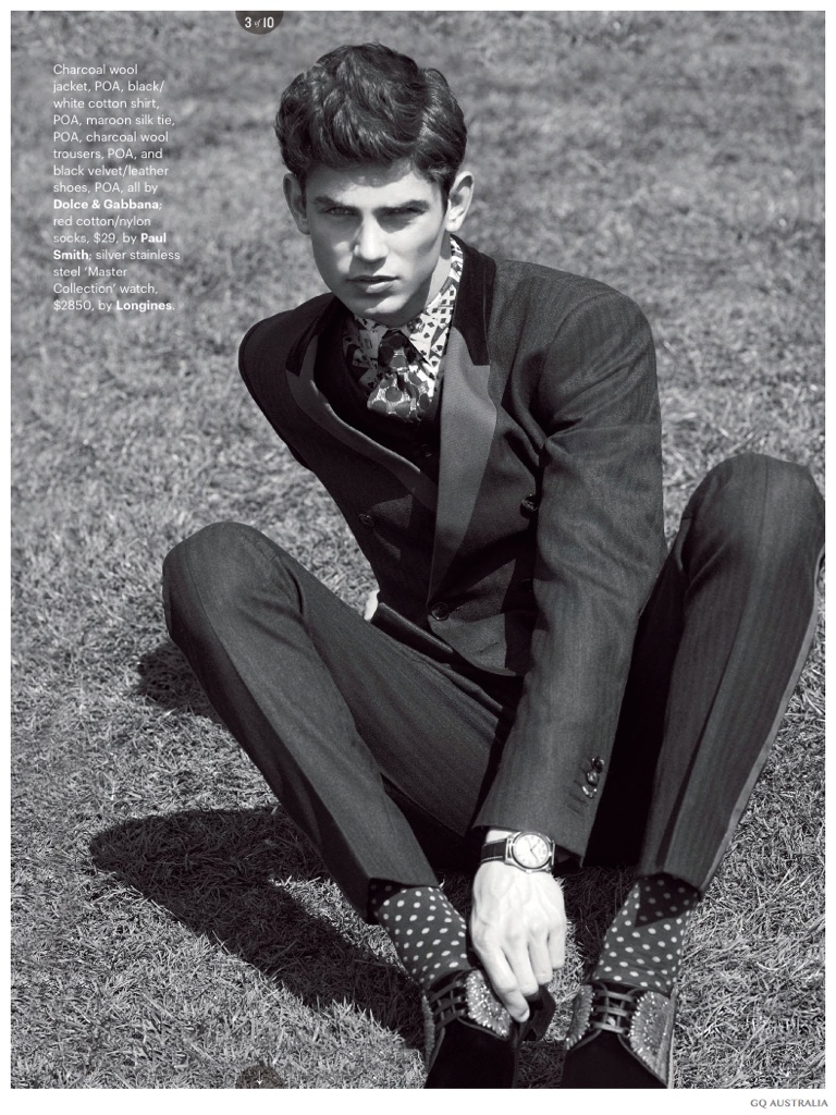French model Arthur Gosse proves his global value with new editorials in GQ Australia and GQ España. First up, Arthur connects with photographer Philip Gay and fashion editor Wayne Gross for a smart spread inspired by the Melbourne Cup. Hitting the field, Arthur charms in looks from labels that include Dior Homme, Giorgio Armani and Tom Ford.