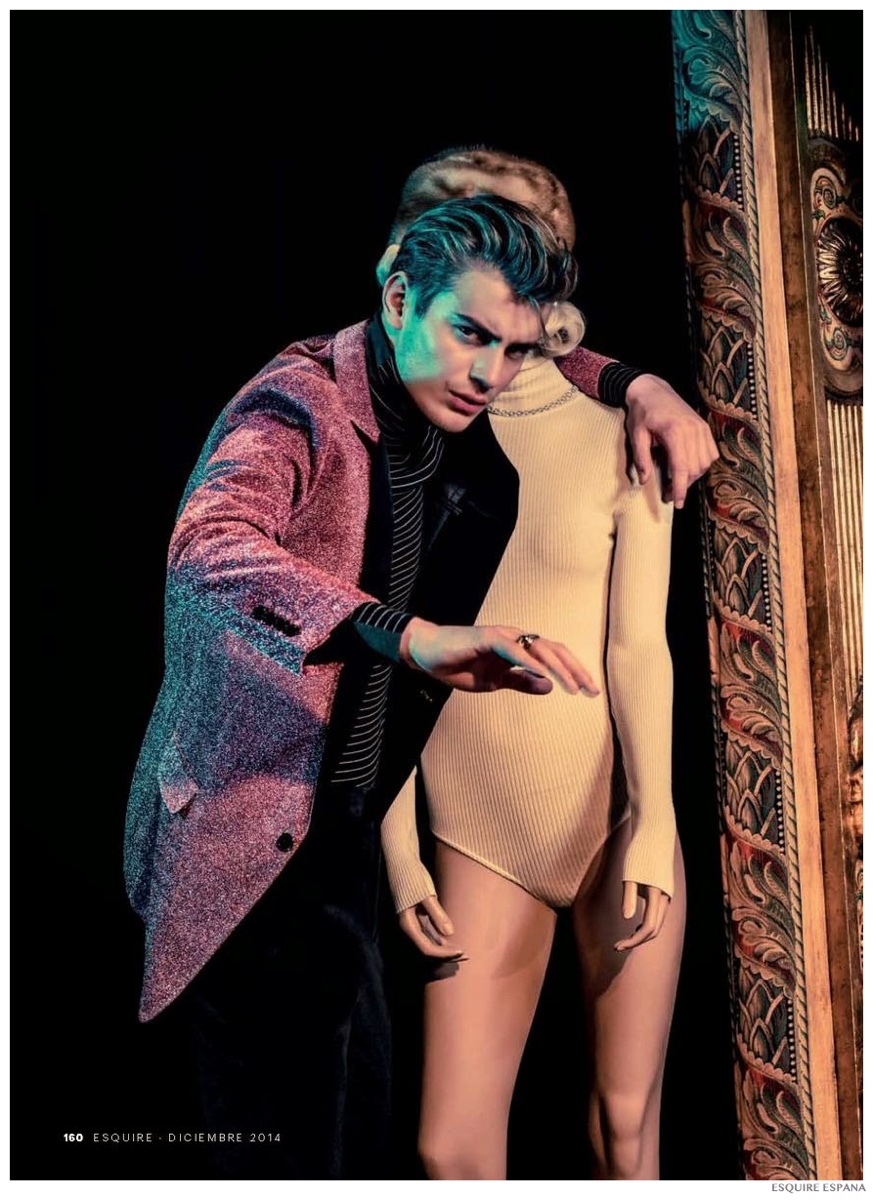 Ben Allen Romances Cynthia the Mannequin for Esquire España December 2014 Issue