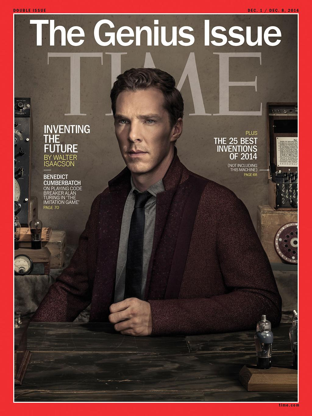 Benedict Cumberbatch Time December 2014 Cover